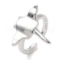 Brass Cuff Rings&nbsp;RJEW-H256-23P