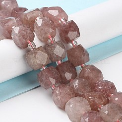Synthetic Strawberry Quartz Beads Strands&nbsp;G-B065-A08
