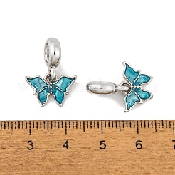 Rack Plating Alloy Enamel European Dangle Charms&nbsp;FIND-C055-12P