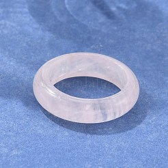 天然ローズクォーツ プレーンバンドリング  内径：18~20mm&nbsp;PW-WG25917-06