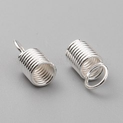 鉄コードの端  銀色のメッキ  10x4.5mm  穴：3.5mm  内径：3.5mm&nbsp;IFIN-E448-S