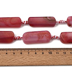 Dyed & Heated Natural Banded Agate Beads Strands&nbsp;GG-CBAB9C6-D04-01