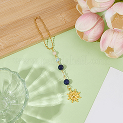 Sun Alloy Pendant Decorations&nbsp;HJEW-WH20003-56A