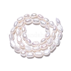 Natural Cultured Freshwater Pearl Beads Strands&nbsp;PEAR-N014-06E