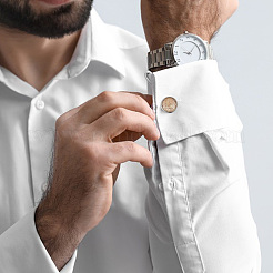 30Pcs 2 Colors Brass Cufflinks for Men&nbsp;FIND-HY0003-47