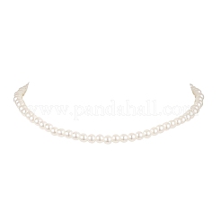 Ocean Imitation Pearl Beaded Alloy Starfish Bib Necklace Sets&nbsp;NJEW-Z116-03G