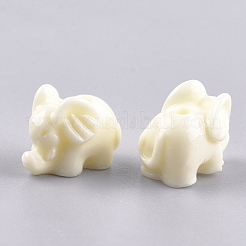 合成サンゴビーズ  染め  象  トウモロコシの穂の黄色  10x14.5x8.5mm  穴：2mm&nbsp;CORA-S026-15F