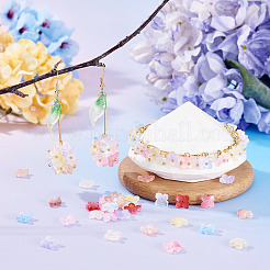50Pcs Dyed & Heated Glass Bead Caps&nbsp;GLAA-TADJ0001-15