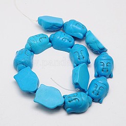 Synthetic Turquoise Beads Strands&nbsp;LS-TURQ-G119-20x29mm-01