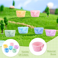 12Pcs 6 Colors Resin Basket Mini Model&nbsp;AJEW-TA0005-85