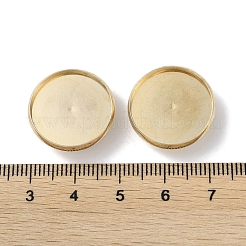 鉄ボタンカボションセッティング  ライトゴールド  19.5x6mm&nbsp;FIND-D036-02KCG