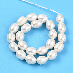 Natural Cultured Freshwater Pearl Beads Strands&nbsp;PEAR-N012-06X-01
