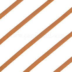 5mの平らな牛革コード  DIYクラフト用  フラット  ダークチソウ  5x2mm  約5.47ヤード（5m）/セット&nbsp;WL-GF0001-27C-01