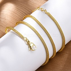 Brass Wheat Chains Necklace for Women&nbsp;NJEW-P265-26G