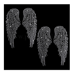 Wing Glass Hotfix Rhinestone&nbsp;DIY-WH0504-688