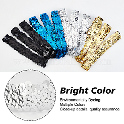 12Pcs Yarn & Rubber Elastic Headbands&nbsp;OHAR-GF0001-10C