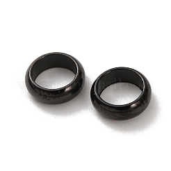 304ステンレススチールスペーサービーズ  イオンプレーティング（ip）  ブラック  7x2.5mm  穴：5mm&nbsp;STAS-D448-035B-A