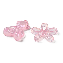混合様式のアクリルビーズ  混合形状  ピンク  13~39.5x13.5~44x5~16mm  穴：1.8~5mm  約180個/500g&nbsp;MACR-K351-16F