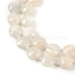 Natural White Moonstone Beads Strands&nbsp;G-B094-A17-01