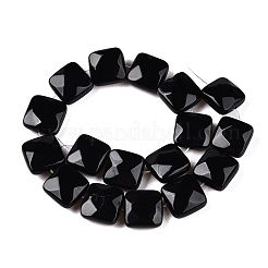 Dyed & Heated Natural Black Agate Beads Strands&nbsp;G-T138-165