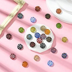 26Pcs 13 Colors Transparent Lampwork Beads&nbsp;LAMP-CJ0002-35