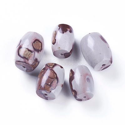 Natural Dendritic Jasper Beads&nbsp;G-L510-06-1