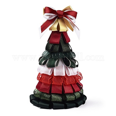 9 Yards 3 Styles Christmas Theme Polyester & Polycotton Ribbons Sets&nbsp;SRIB-A015-01A-03-1