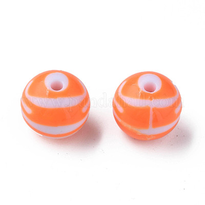 Opaque Striped Acrylic Beads&nbsp;MACR-S373-27B-04-1