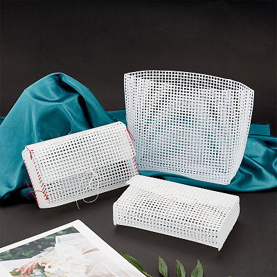 Plastic Cross Stitch Bag CHGCRAFT Set Mesh Plastic Canvas Sheets