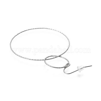 304 Stainless Steel Dangle Earrings&nbsp;EJEW-L237-02P-1