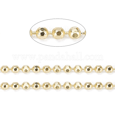 Spray Painted Brass Faceted Ball Chains&nbsp;CHC-K011-35C-1