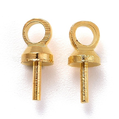 Brass Cup Peg Bails Pendants&nbsp;X-KK-Z018-01B-G-1