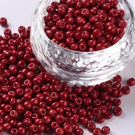 Baking Paint Glass Seed Beads&nbsp;SEED-S001-K14-1