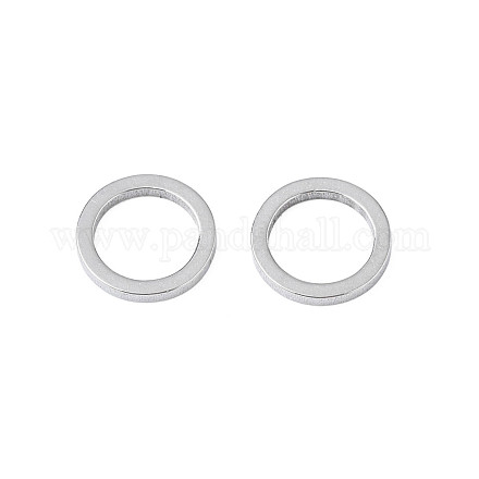 変色しない304ステンレススチール製リンクリング  ステンレス鋼色  8x1mm  内径：5.5mm&nbsp;STAS-T047-15D-1