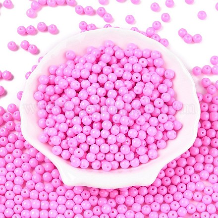 Opaque Baking Paint Glass Beads DGLA-T004-02I-1