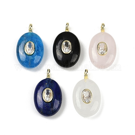 Wholesale Natural Mixed Stone & Cubic Zirconia Pendants