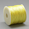Nylon Rattail Satin Cord, Macrame Beading Threads for Woven Jewelry Making Chinese Knot Kumihimo Craft, Yellow, 2.5mm, about 32.81 Yards(30m)/Roll