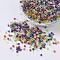 12/0 Glass Seed Beads, Trans. Colours Lustered, Round, Mixed Color, 2mm, Hole: 1mm, 30000pcs/pound