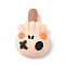 Halloween Theme Opaque Resin Cabochons, for Jewelry Making, Skull Pattern, 28.5x19x9mm