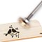 Stamping Embossing Soldering Brass with Stamp, for Cake/Wood, Bird Pattern, 30mm