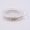 3 Strands Copper Craft Wire, Long-Lasting Plated, Silver, 20 Gauge, 0.8mm, about 10m/roll