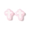 Baking Paint Glass Enamel Beads, Hand Painted Beads, Cross, Lavender Blush, 14.5x11.5x4mm, Hole: 1mm