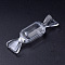 Plastic Bead Storage Containers, Candy, Clear, 8.7x2.3x2.6cm