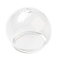 Transparent Glass Bead Cone, for Wind Chimes Making, Half Round, Clear, 25x21.5mm, Hole: 2mm, Inner Diameter: 16mm