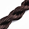 Polyester Thread, Satin Rattail Cord, Coconut Brown, 2mm, about 10m/bundle