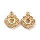 Brass Micro Pave Colorful Cubic Zirconia Locket Pendants&nbsp;KK-G390-29MG-2