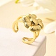 Brass Cuff Rings for Women&nbsp;RJEW-Q008-08G-1