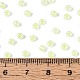 8/0 ガラスシードビーズ  セイロン  ラウンド  緑黄  3mm  穴：1mm  約1101個/50g&nbsp;X-SEED-A011-3mm-152-4