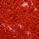 ガラスシードビーズ  トランスペアレント  ラウンド  レッド  6/0  4mm  穴：1.5mm  約4500ビーズ/ポンド&nbsp;SEED-A004-4mm-5-2