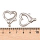 合金製カニカン  ステンレス鋼色  26x22x5.5mm  穴：2.1mm&nbsp;STAS-B121-02P-05-1-3